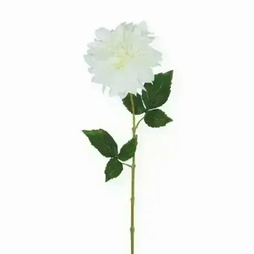 Décorations florales - Tige de dahlia artificielle – Blanc - ILARIA.I