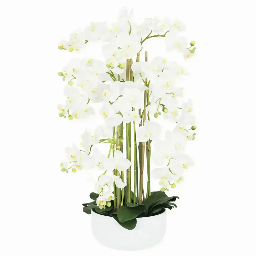 Décorations florales - Orchidée artificielle en pot céramique - ILARIA.I