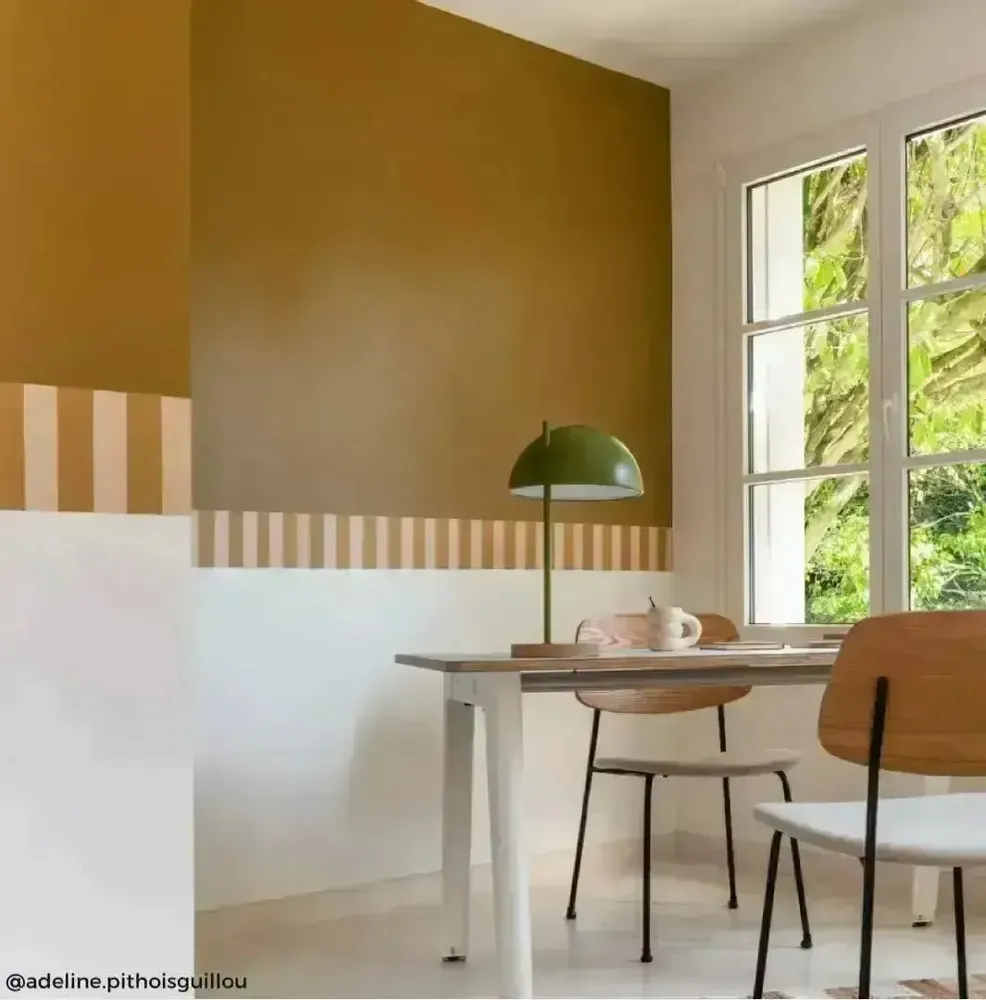 Wallpaper - Beach Hut Border - Camel & Pink - ILARIA.I
