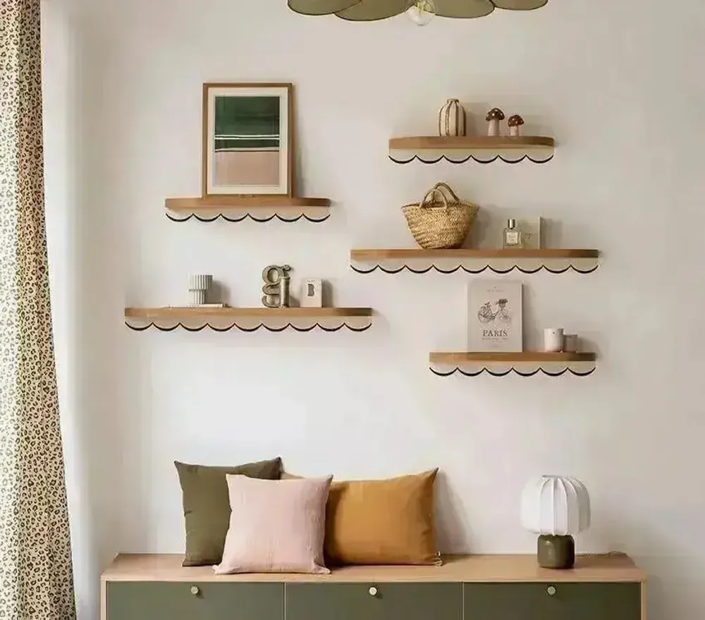 Papiers peints - Frise Coup de théâtre - Olive - ILARIA.I