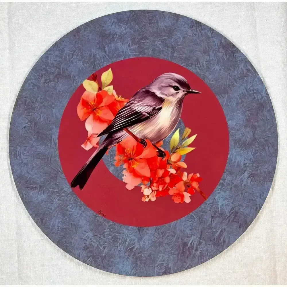 Table mat - Bottle coaster - ucceldibosco sottobottiglia - #01 - ILARIA.I