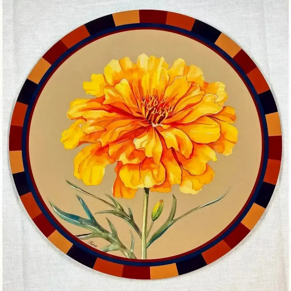 Sets de table - Sets de table - fiori sottopiatto rotondo - #04 - ILARIA.I