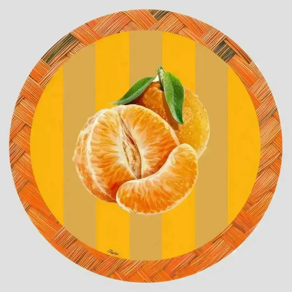 Table mat - Coasters - Orto Sottobicchiere Rotondo - #05 - ILARIA.I