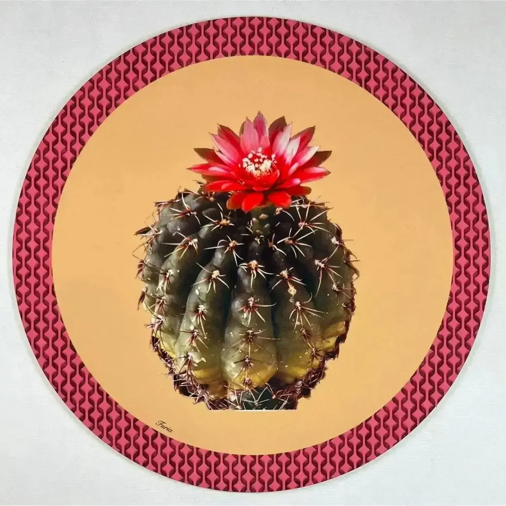 Table mat - Coasters - Cactus Sottobicchiere Rotondo - #02 - ILARIA.I