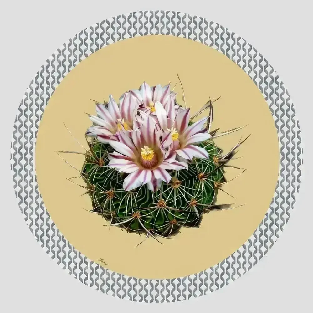 Dessous de plat - Dessous de bouteille - Cactus Sottobottiglia Rotondo - #03 - ILARIA.I