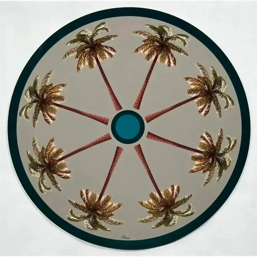 Table mat - Coasters - Palma Sottobicchiere Rotondo - #08 - ILARIA.I