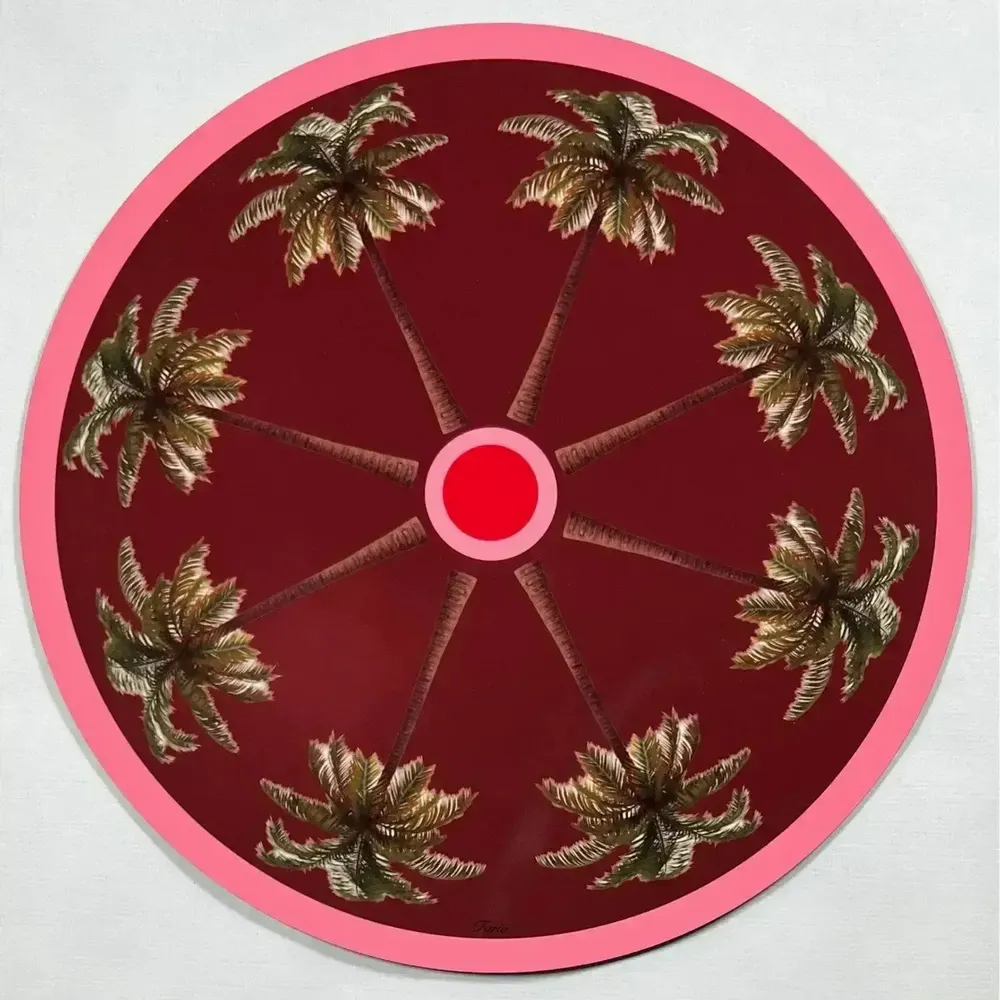 Table mat - Coasters - Palma Sottobicchiere Rotondo - #02 - ILARIA.I