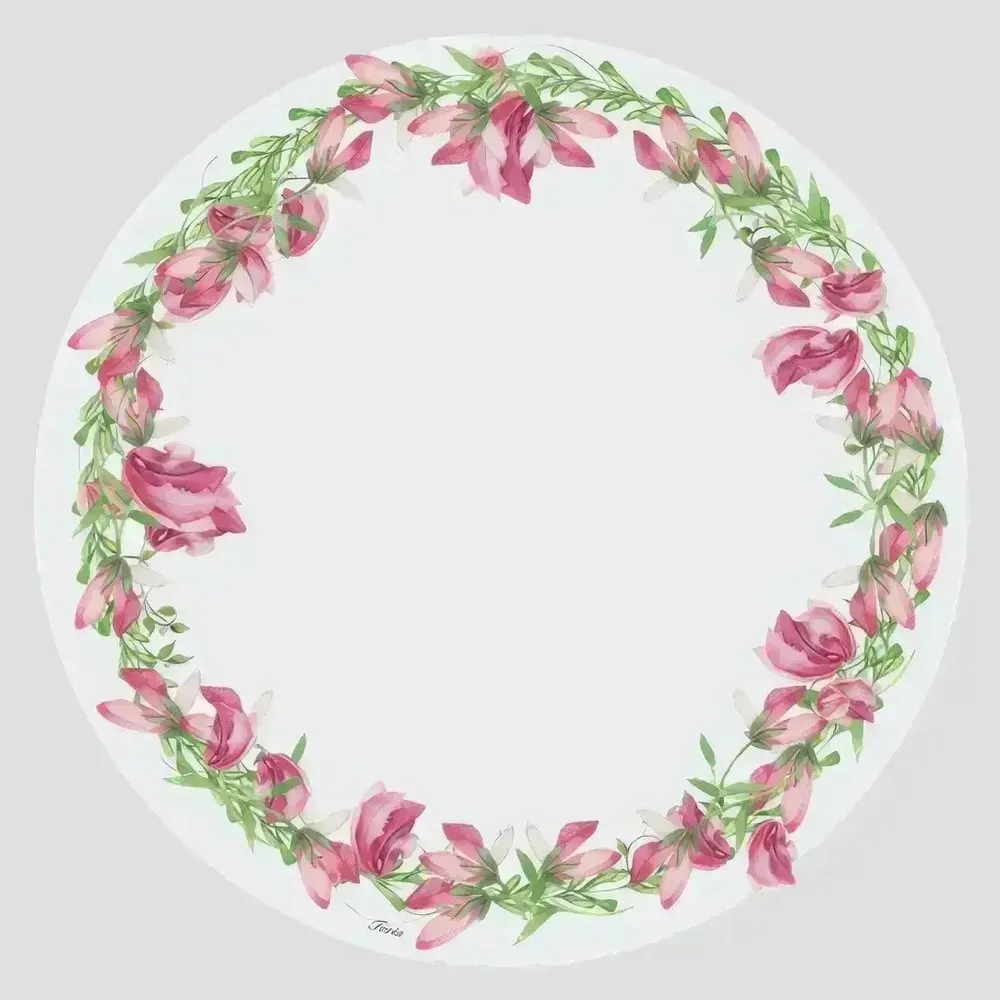 Table mat - Bottle coaster - Girofiori Sottobottiglia Rotondo - #06 - ILARIA.I