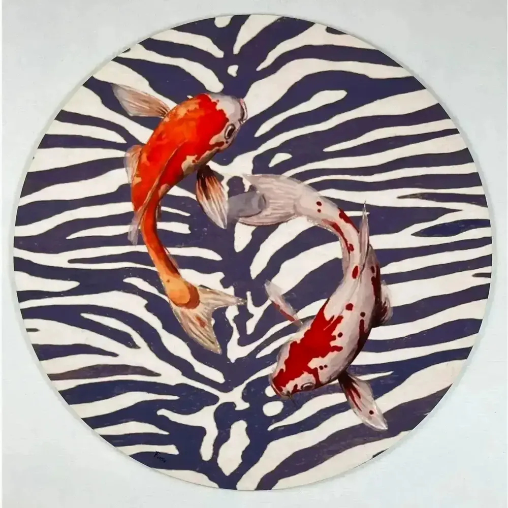 Table mat - Coasters - Koi Sottobicchire Rotondo - #04 - ILARIA.I