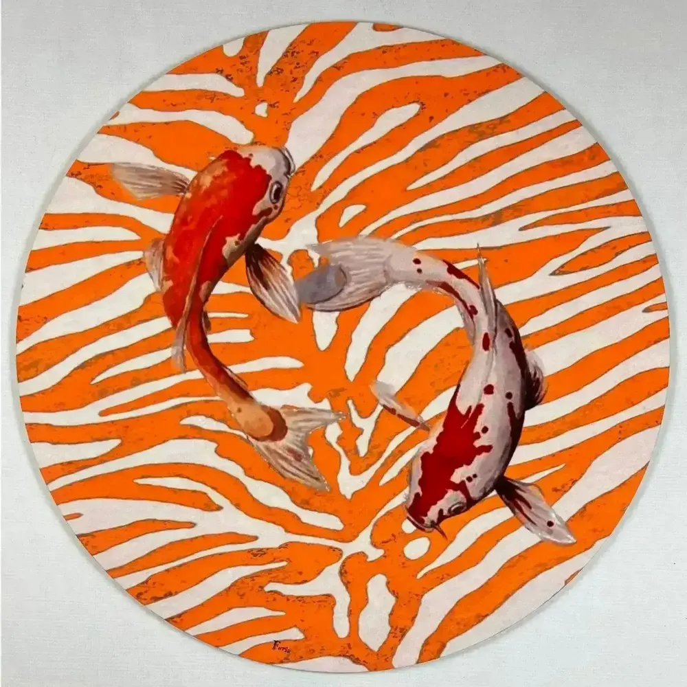 Dessous de plat - Dessous de bouteille - Koi Sottobottiglia Rotondo - #03 - ILARIA.I