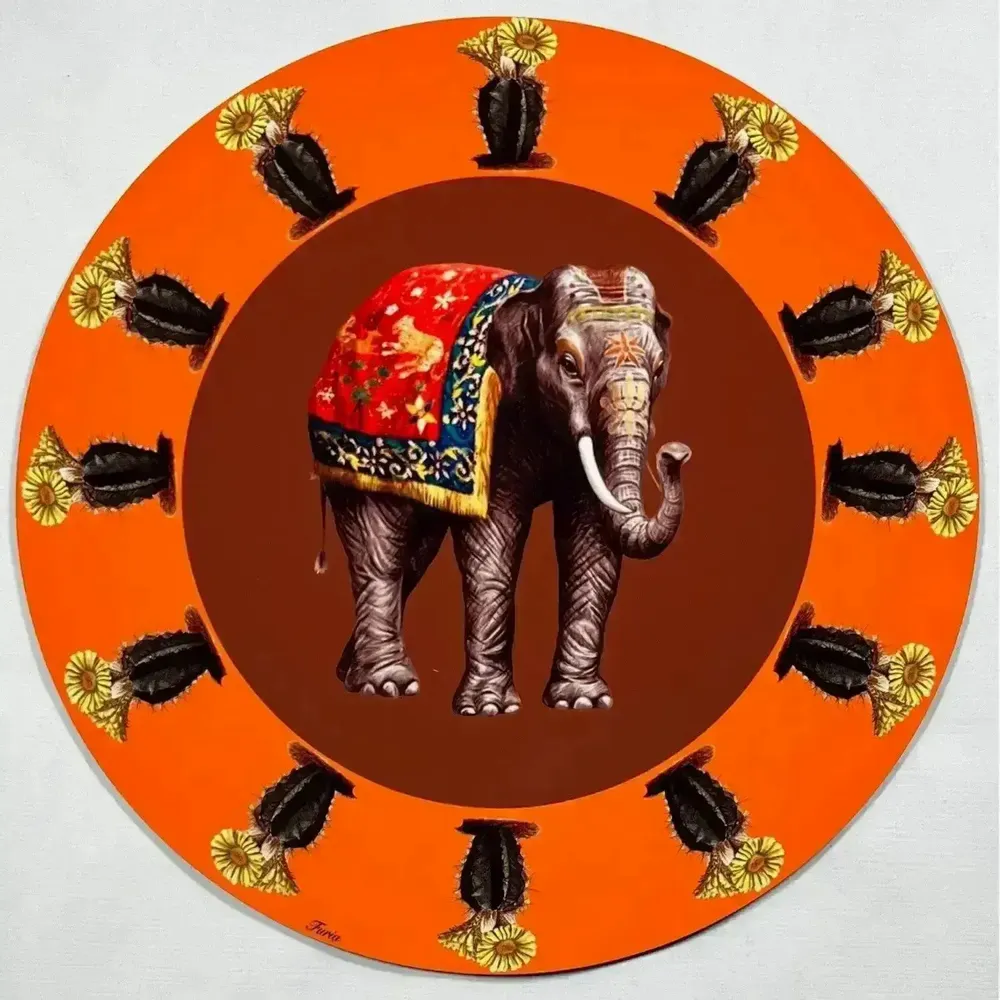 Sets de table - Sets de table - Elefante Sottopiatto Rotondo - #02 - ILARIA.I