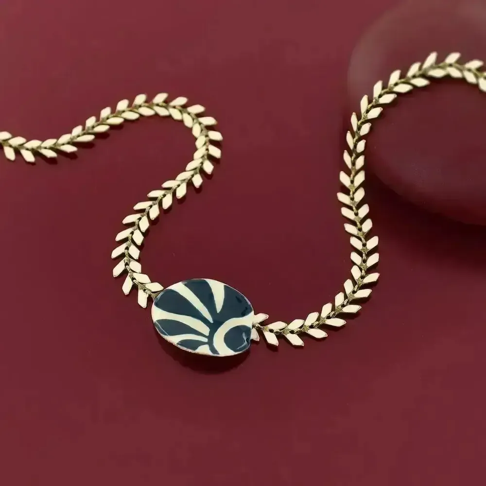 Bijoux - COLLIER KALY COULEUR BRONZE BLEU - ILARIA.I