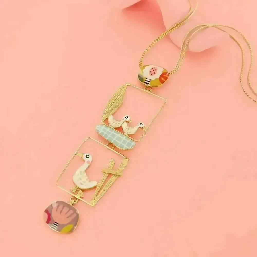 Bijoux - COLLIER PLUME COULEUR DORE MULTI - ILARIA.I