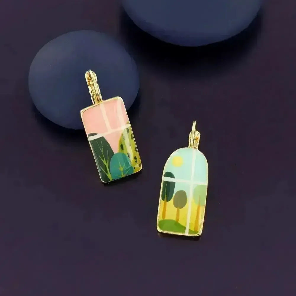 Bijoux - DORMEUSES CURIEUSE COULEUR DORE MULTI - ILARIA.I