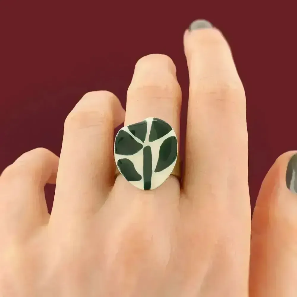Bijoux - BAGUE KALY COULEUR BRONZE VERT - ILARIA.I
