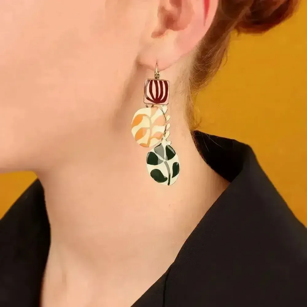 Bijoux - DORMEUSES KALY COULEUR BRONZE MULTI - ILARIA.I