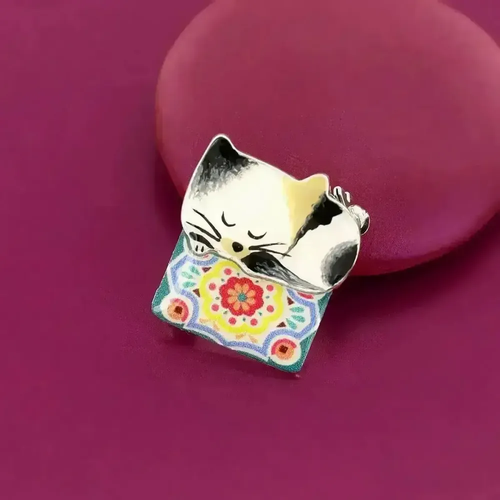 Bijoux - BROCHE CHANAPE COULEUR ARGENT MULTI - ILARIA.I