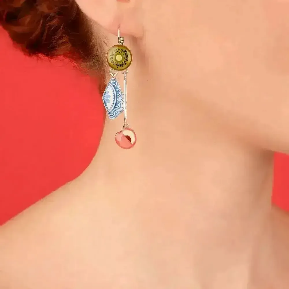 Jewelry - PRETTY SLEEPERS PRETTY SILVER MULTI COLOR - ILARIA.I