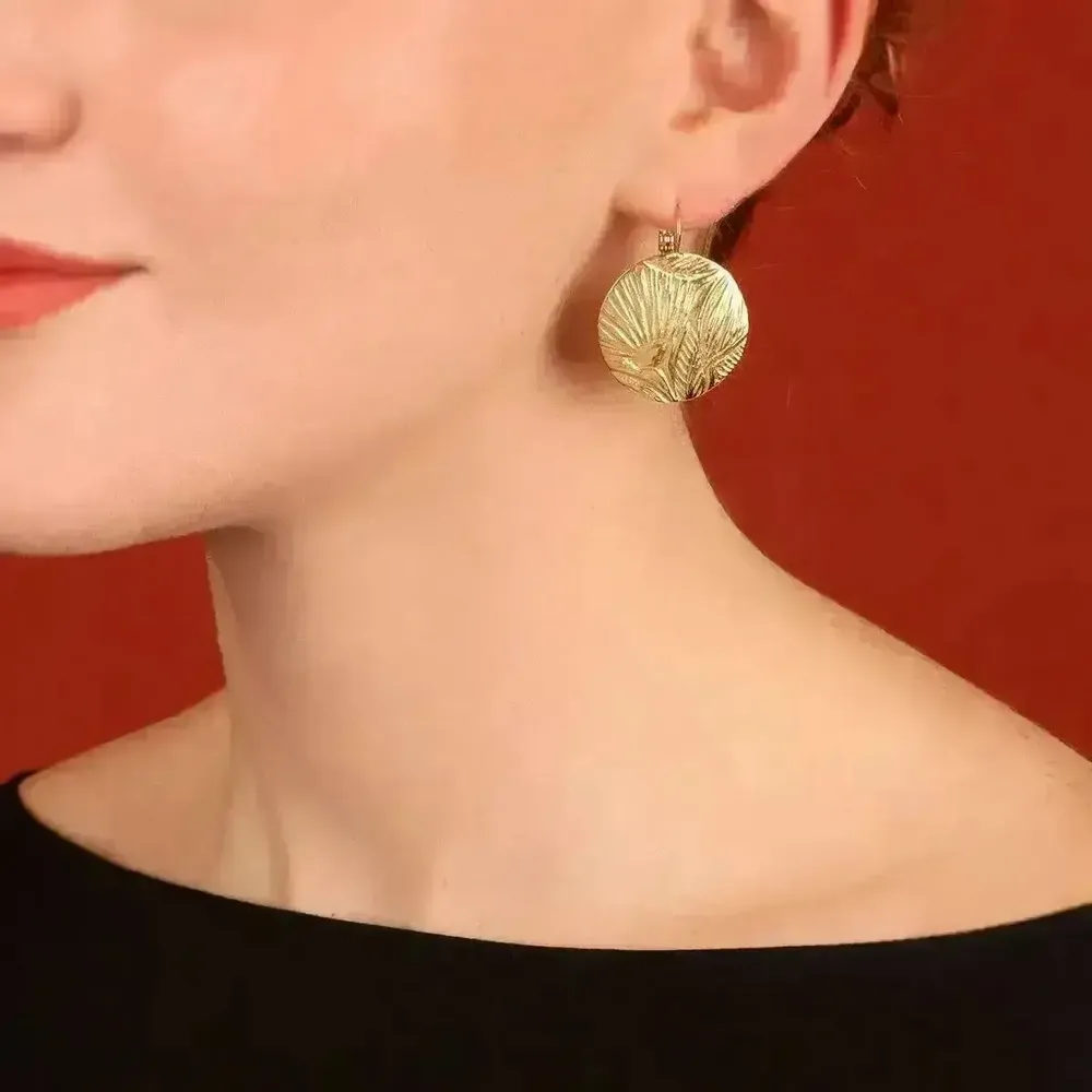 Jewelry - Gold Hibiscus Sleepers - ILARIA.I