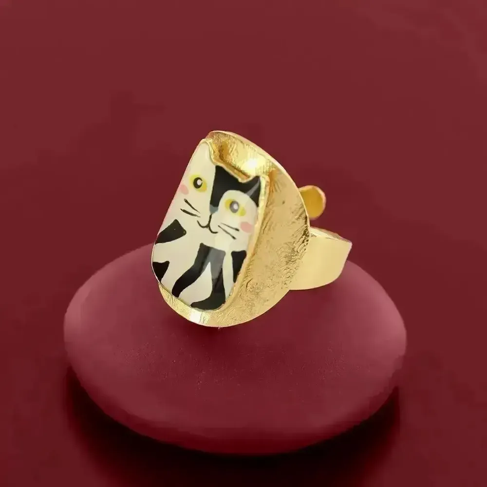Jewelry - ALFRED RING GOLD AND BLACK - ILARIA.I