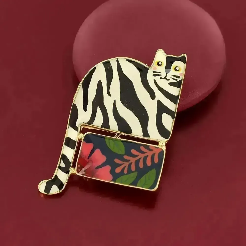 Bijoux - BROCHE ALFRED COULEUR DORE MULTI - ILARIA.I