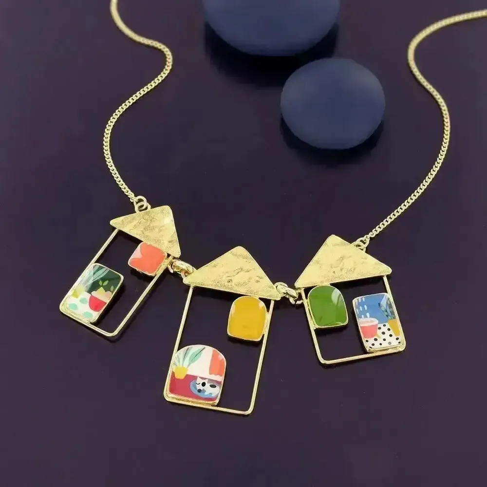 Bijoux - COLLIER CURIEUSE COULEUR DORE MULTI - ILARIA.I