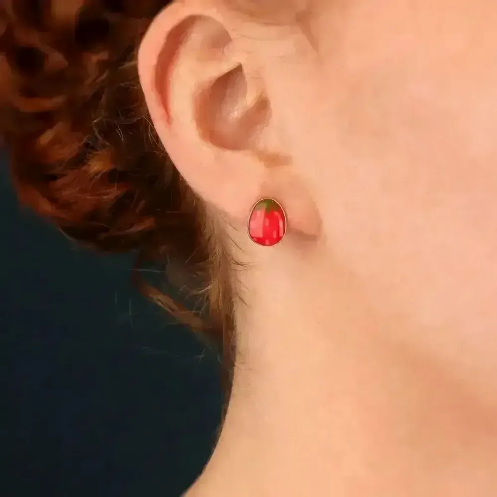 Jewelry - Delightful Fleas, Silver and Red - ILARIA.I