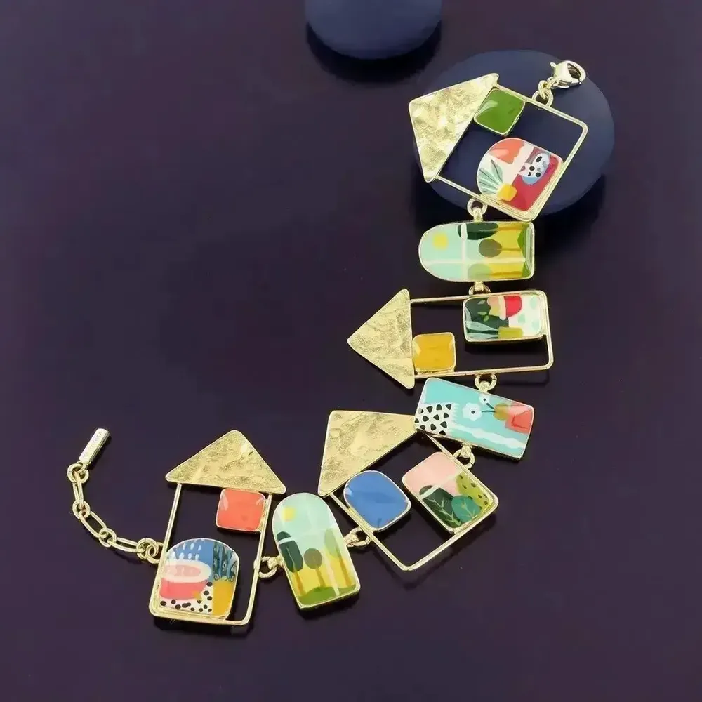 Bijoux - BRACELET CURIEUSE COULEUR DORE MULTI - ILARIA.I