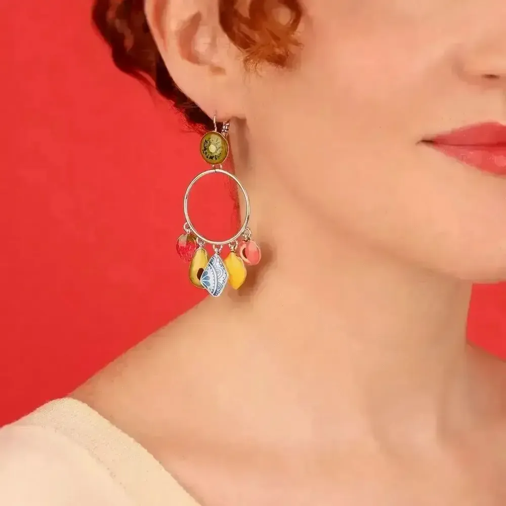 Bijoux - DORMEUSES JOLIE JOLIE COULEUR ARGENT MULTI - ILARIA.I