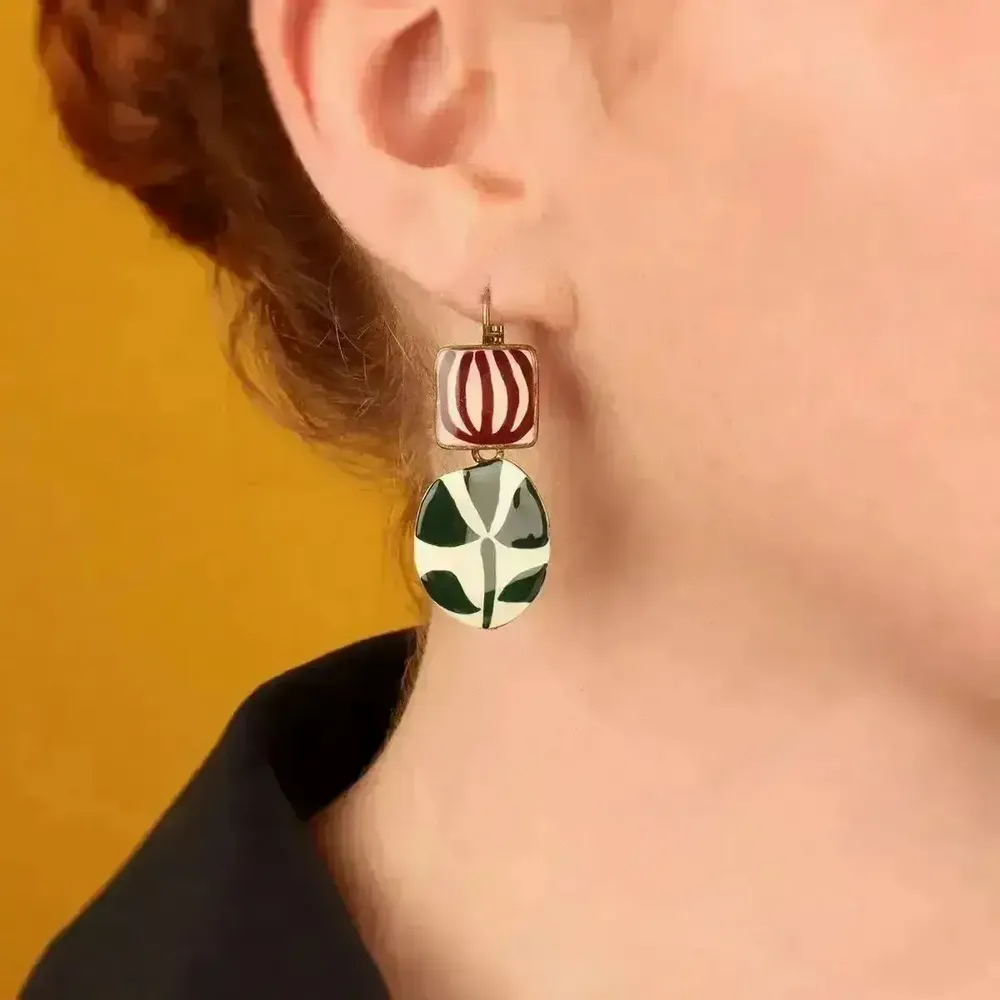 Bijoux - DORMEUSES KALY COULEUR BRONZE MULTI - ILARIA.I