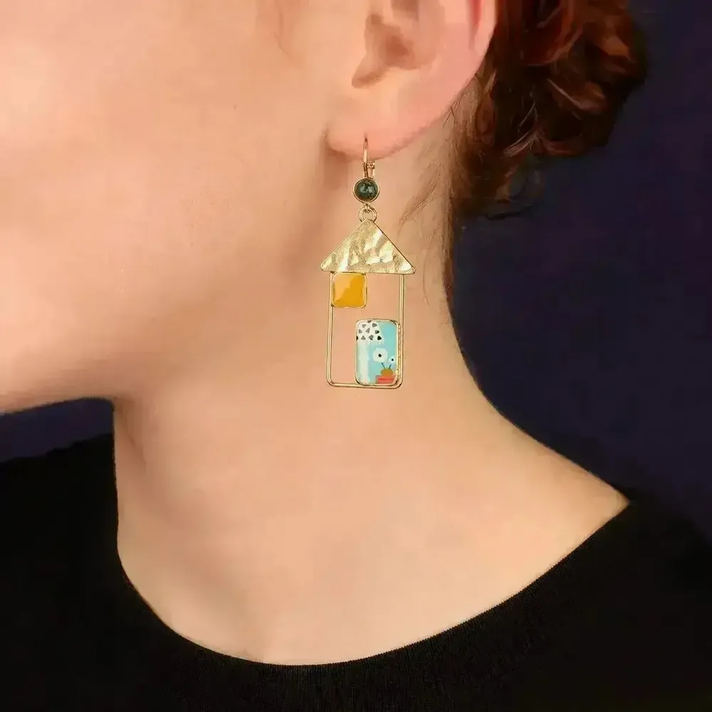 Jewelry - CURIOUS SLEEPERS GOLD MULTI COLOR - ILARIA.I