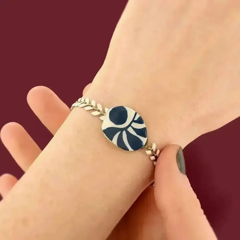 Bijoux - BRACELET KALY COULEUR BRONZE BLEU - ILARIA.I