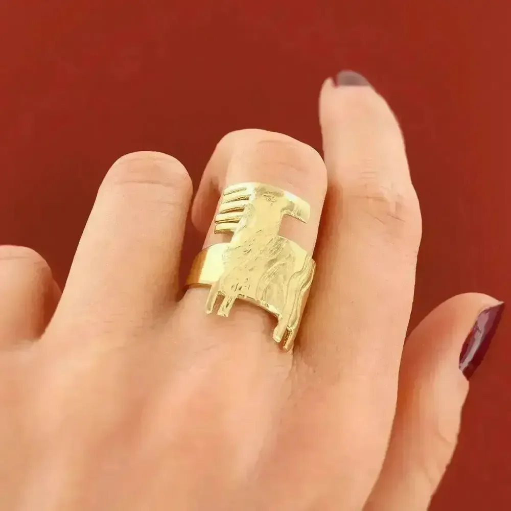 Jewelry - SWAHILI RING GOLD COLOUR - ILARIA.I