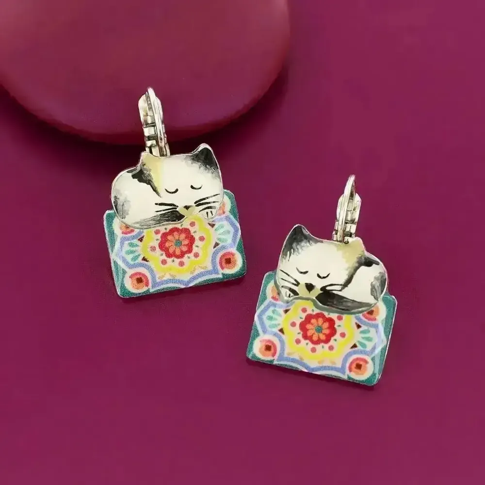 Bijoux - DORMEUSES CHANAPE COULEUR ARGENT MULTI - ILARIA.I
