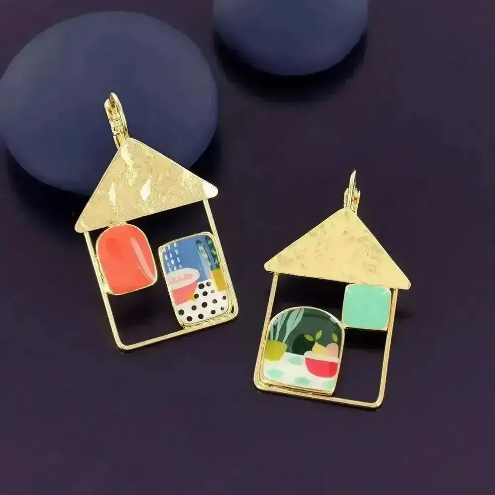 Jewelry - CURIOUS SLEEPERS GOLD MULTI COLOR - ILARIA.I