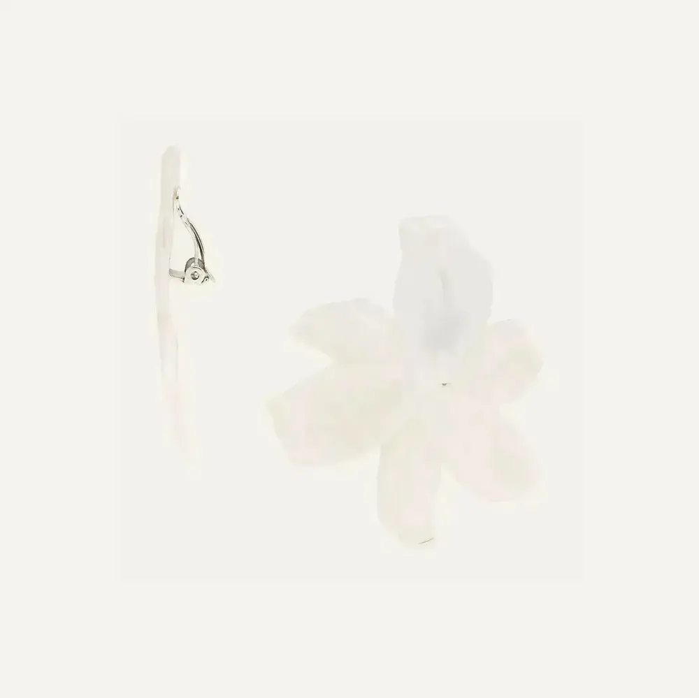 Jewelry - 5 petals clip earrings - Lis Blanc - ILARIA.I