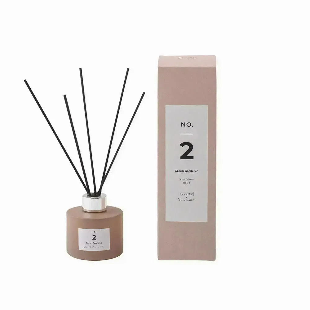 Diffuseurs de parfums - NO. 2 - Green Gardenia Diffuseur de parfum, Rose, Parfum Liquide - ILARIA 2.0