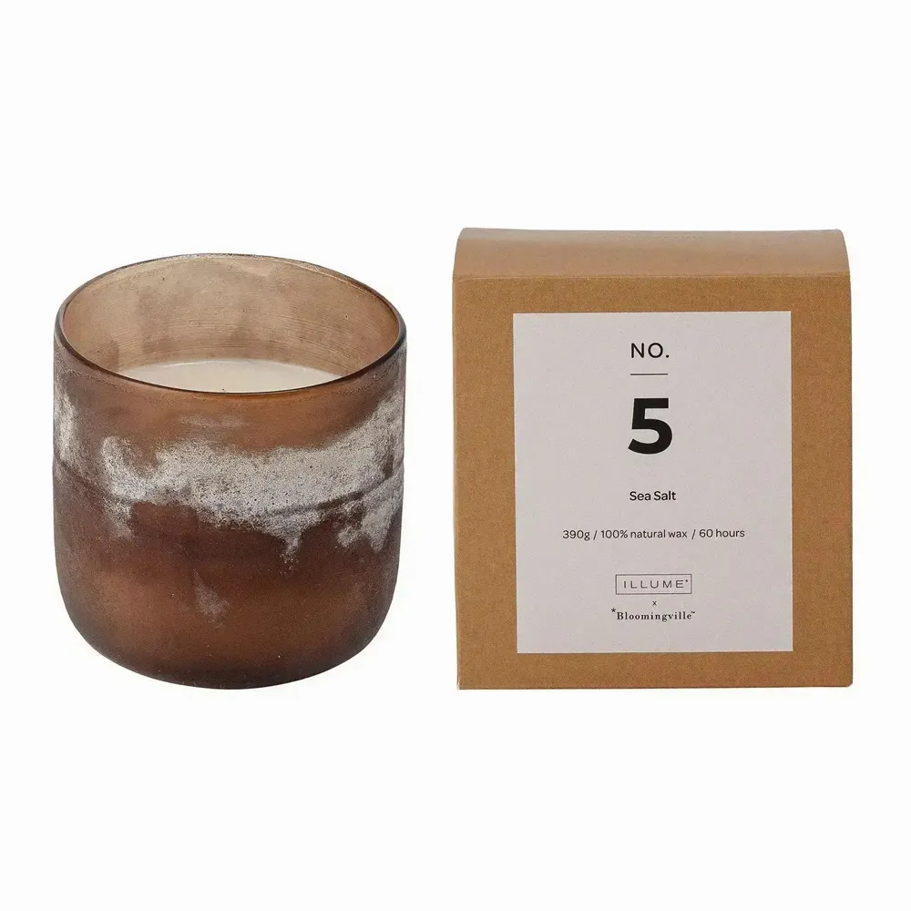 Partitions - NO.5-Sea Salt Scent Candle, Brown, Wax - ILARIA 2.0