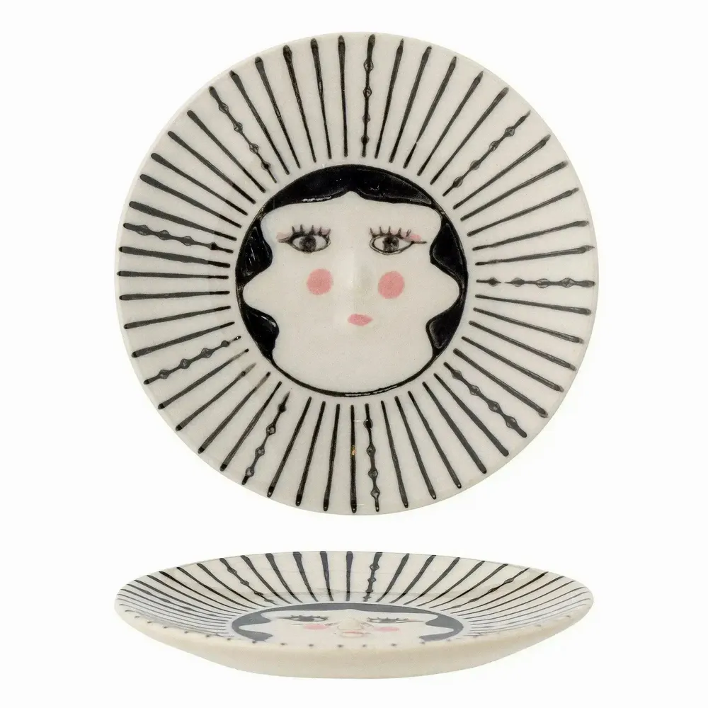 Accessoires à poser - Carolin Assiette, Noir, Grès - ILARIA 2.0
