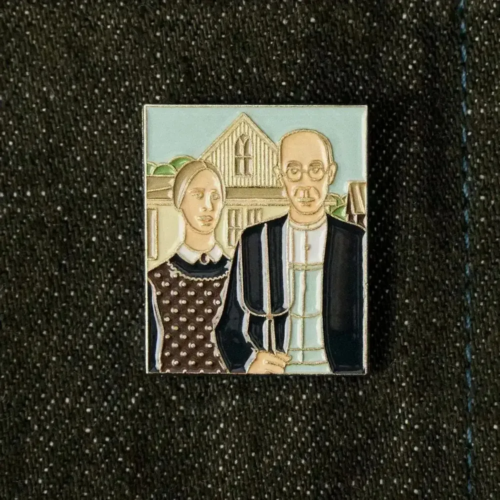 Decorative frescoes - Pin American Gothic - Grant Wood, 1930 - ILARIA.I