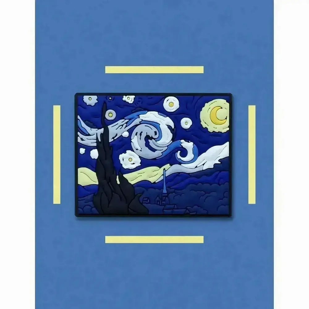 Fresques décoratives - PVC Magnet The Starry Night - Vincent van Gogh, 1889 - ILARIA.I