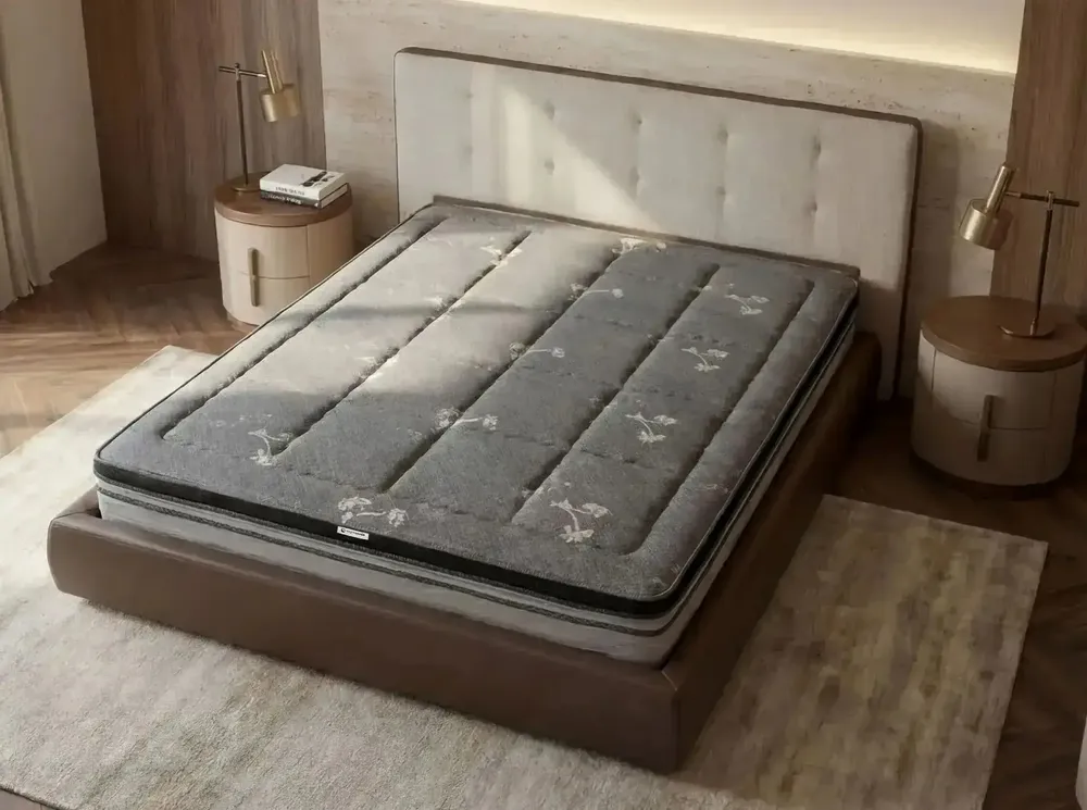 Literie pour hôtels - Matelas hybride en latex naturel avec ressorts ensachés indépendants 160x200 - ILARIA.I