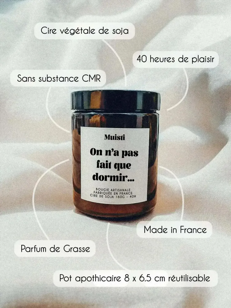 Decorative objects - Scented Candle - We Didn't Just Sleep - White Musk - 160g - ILARIA.I