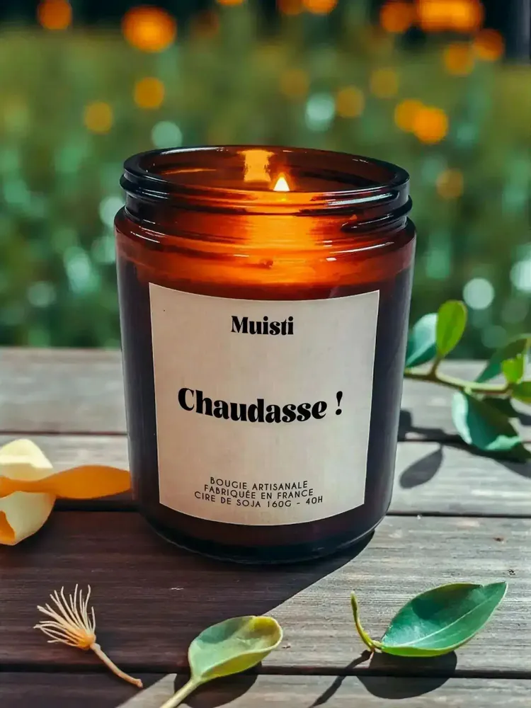 Objets de décoration - Bougie Parfumée - Chaudasse - Musc blanc – 160g - ILARIA.I