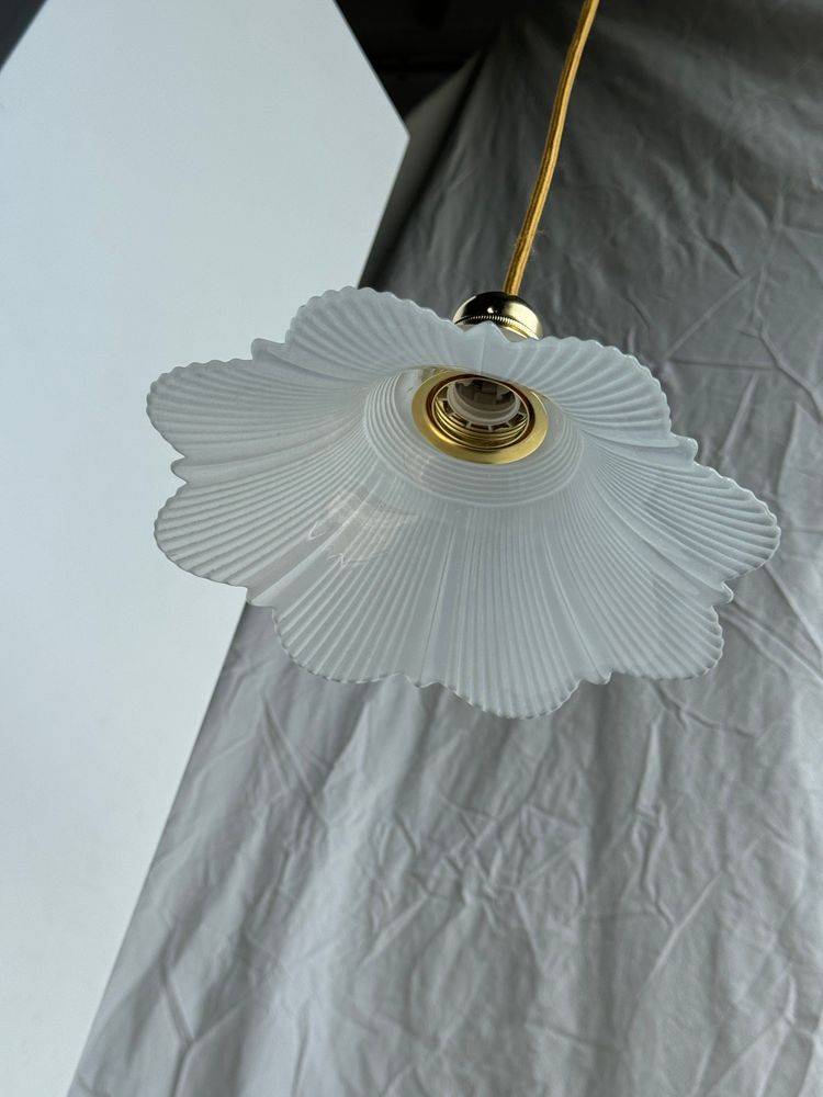 Abat-jours - Abat jour vintage en verre en forme de fleur - LES NOUVELLES GAMBETTES TEST 29/04