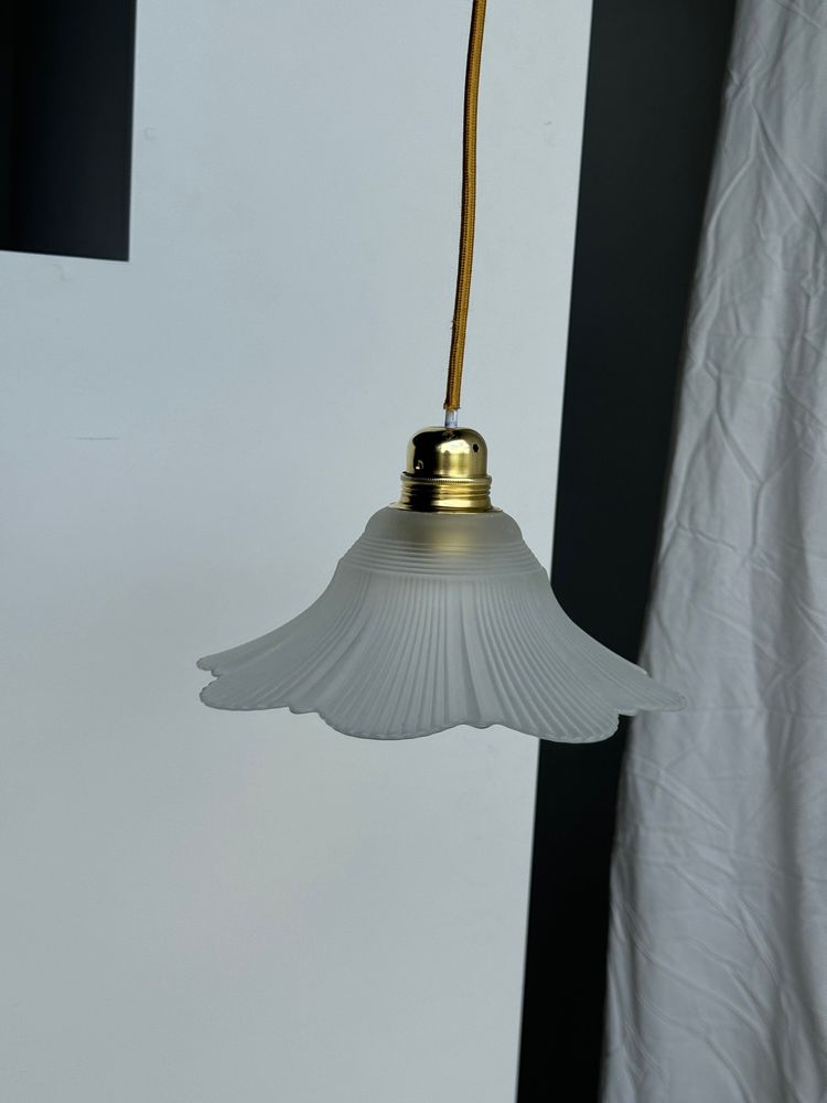 Abat-jours - Abat jour vintage en verre en forme de fleur - LES NOUVELLES GAMBETTES TEST 29/04