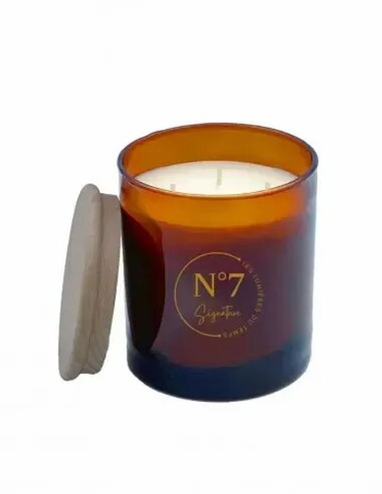Bougies - Bougie Signature 600 g N°7 Premier Bain - LES LUMIERES DU TEMPS