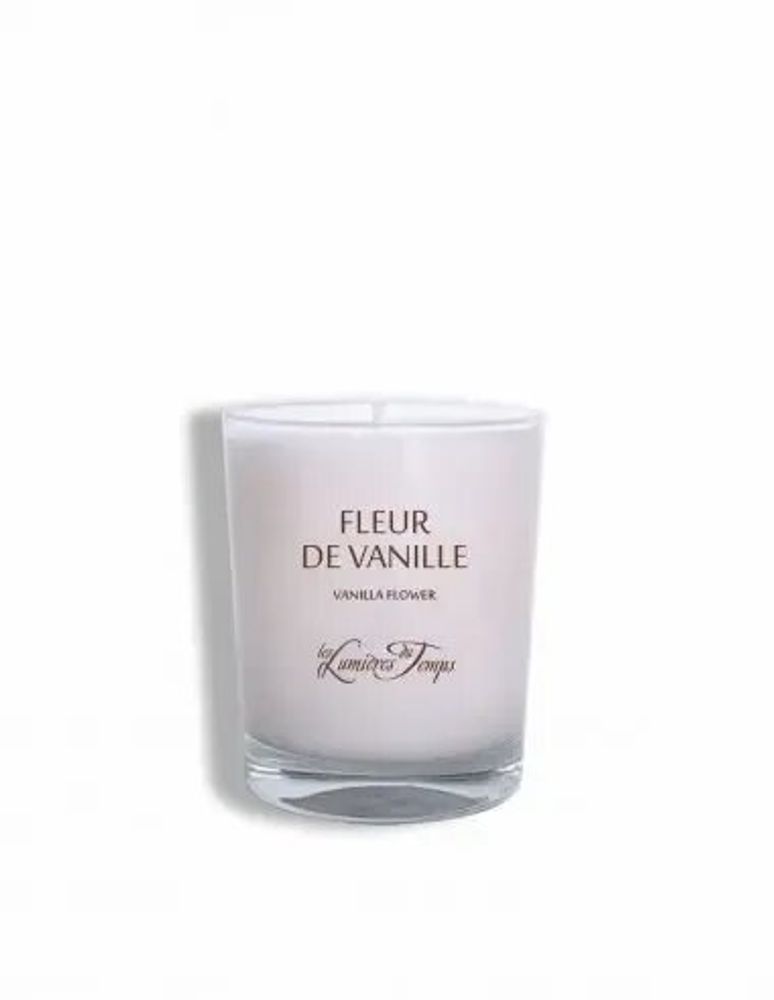 Bougies - Bougie végétale 180 gr Fleur de Vanille - LES LUMIERES DU TEMPS