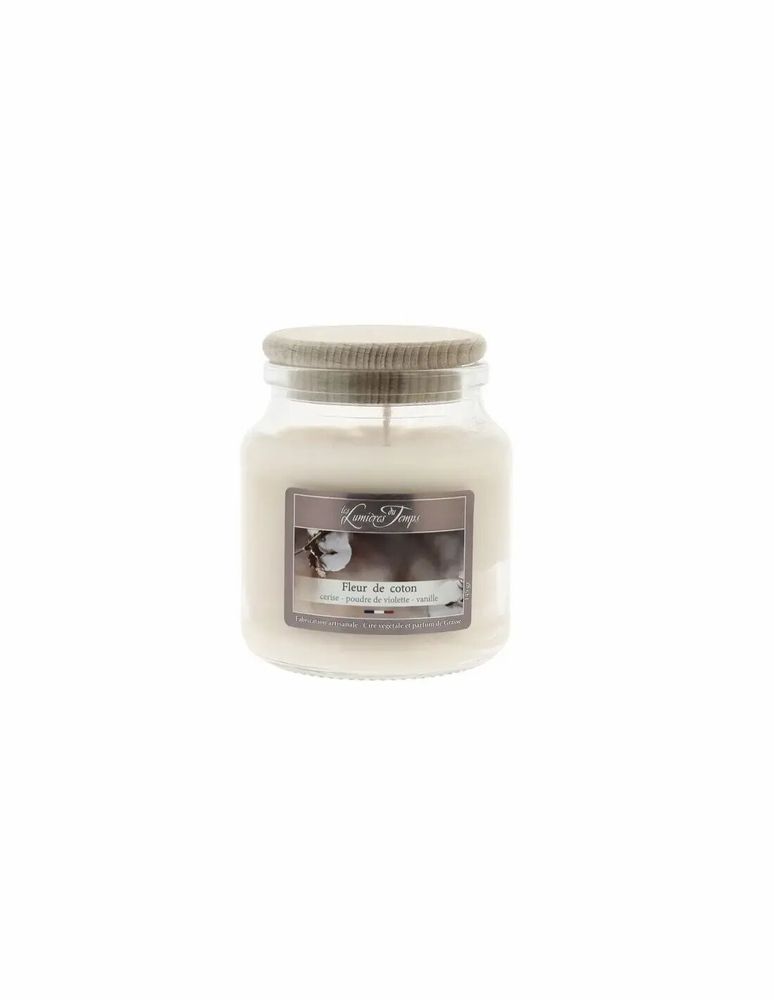 Candles - 145g Colored Wax Candle Cotton Flower - LES LUMIERES DU TEMPS