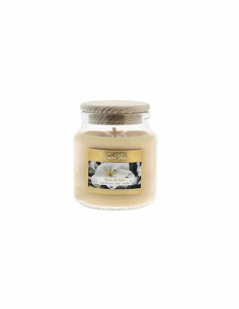 Bougies - Bougie Cire Colorée 145 g Fleur de Tiaré - LES LUMIERES DU TEMPS
